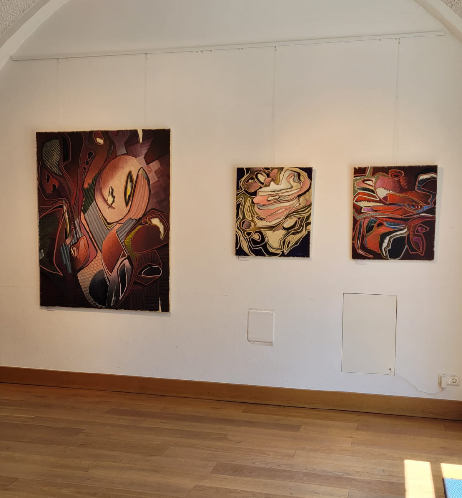 Aufbau der Ausstellung