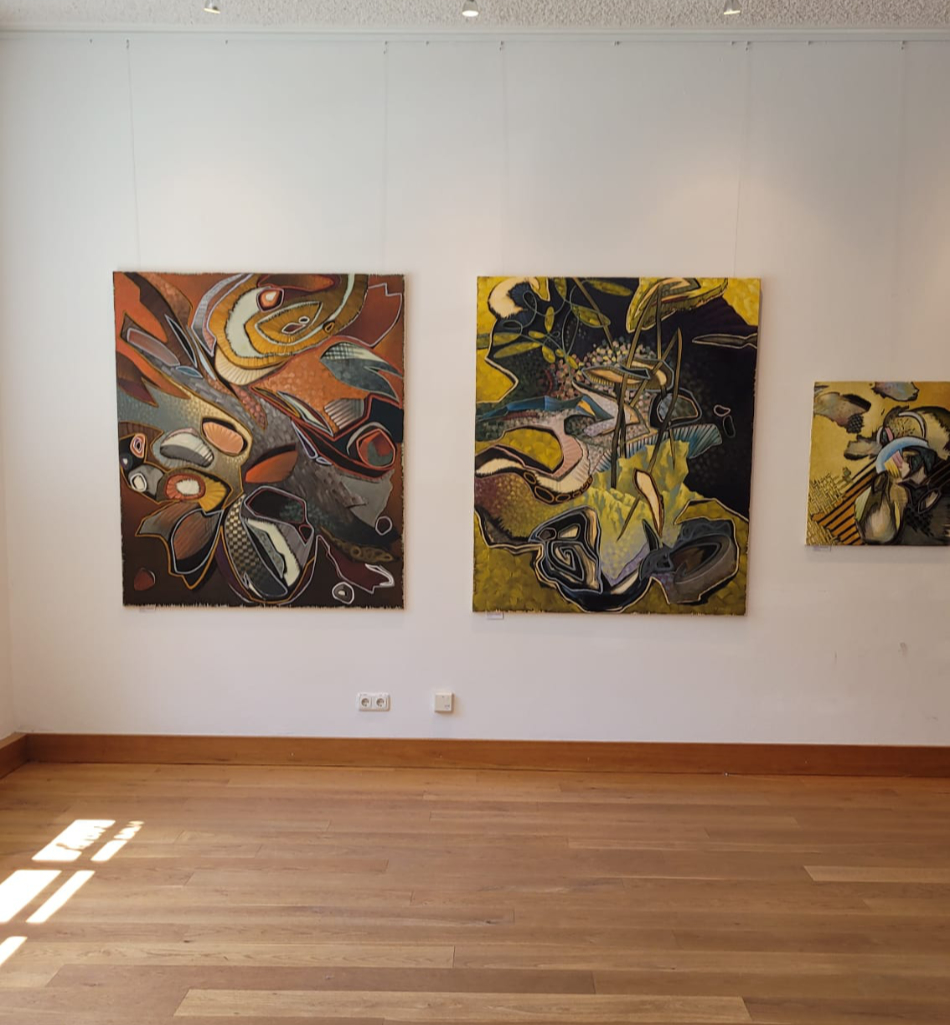 Aufbau der Ausstellung