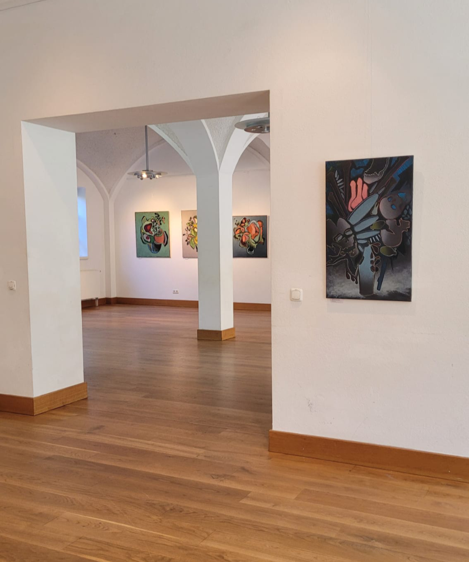 Aufbau der Ausstellung