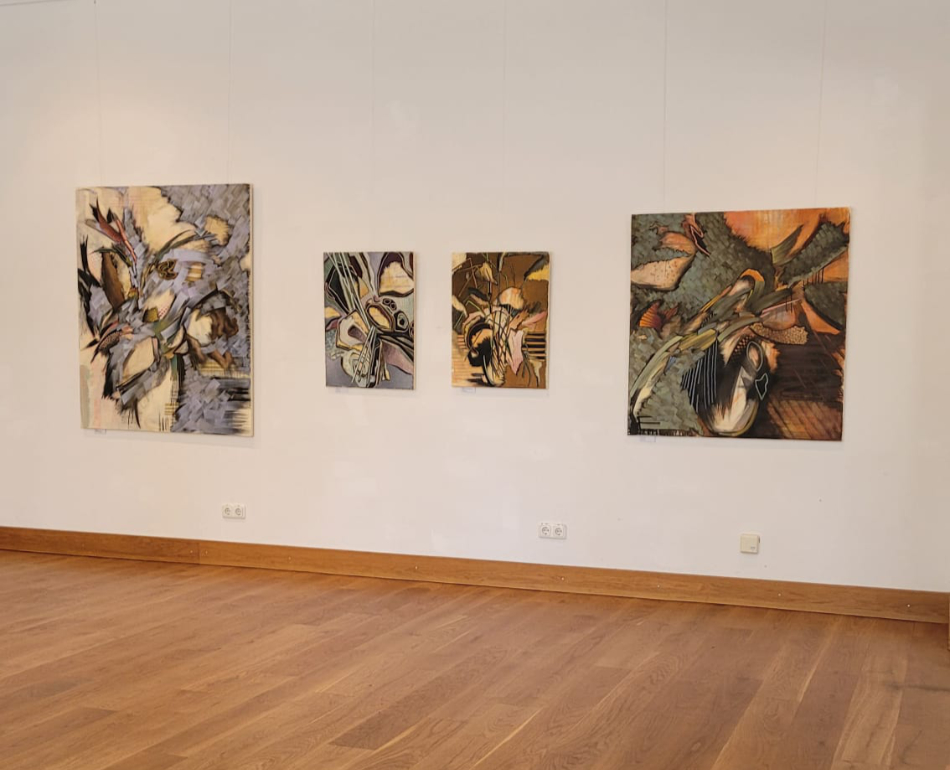 Aufbau der Ausstellung