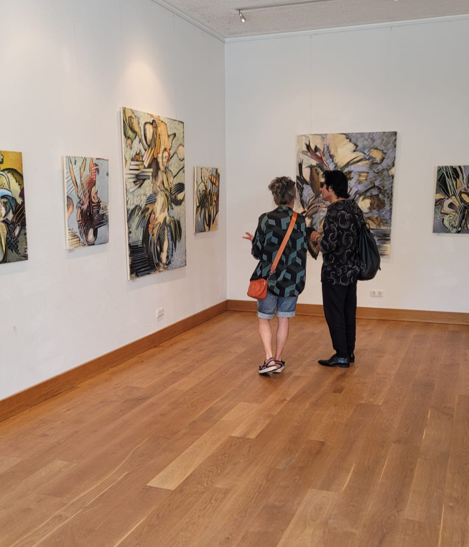 Aufbau der Ausstellung