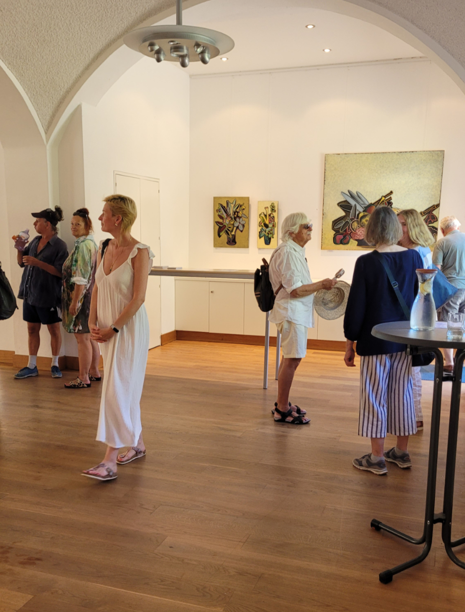 Aufbau der Ausstellung