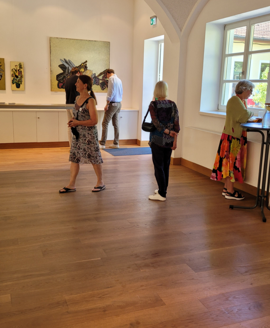 Aufbau der Ausstellung