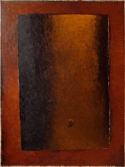 Aus der Reihe "Fenster", 2021, 70 x 53 cm, Öl auf Leinwand  ©Ulrike Schüler